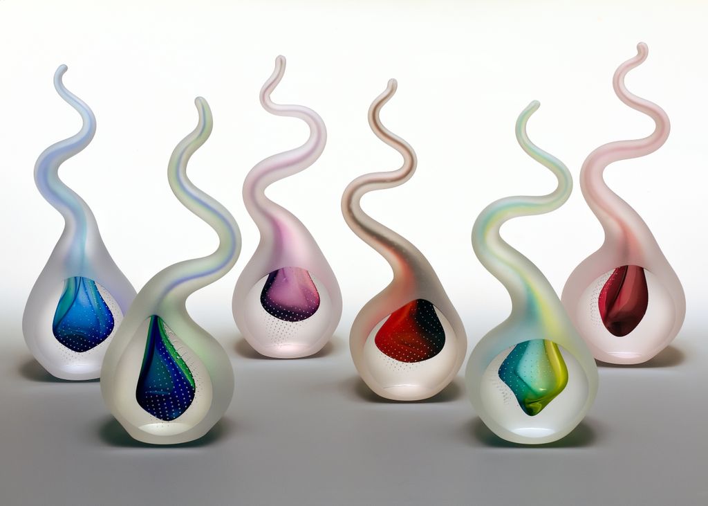 rippled glass ornament hand blown rippled glass ornament rippled glass ornament hand blown rippled glass ornament