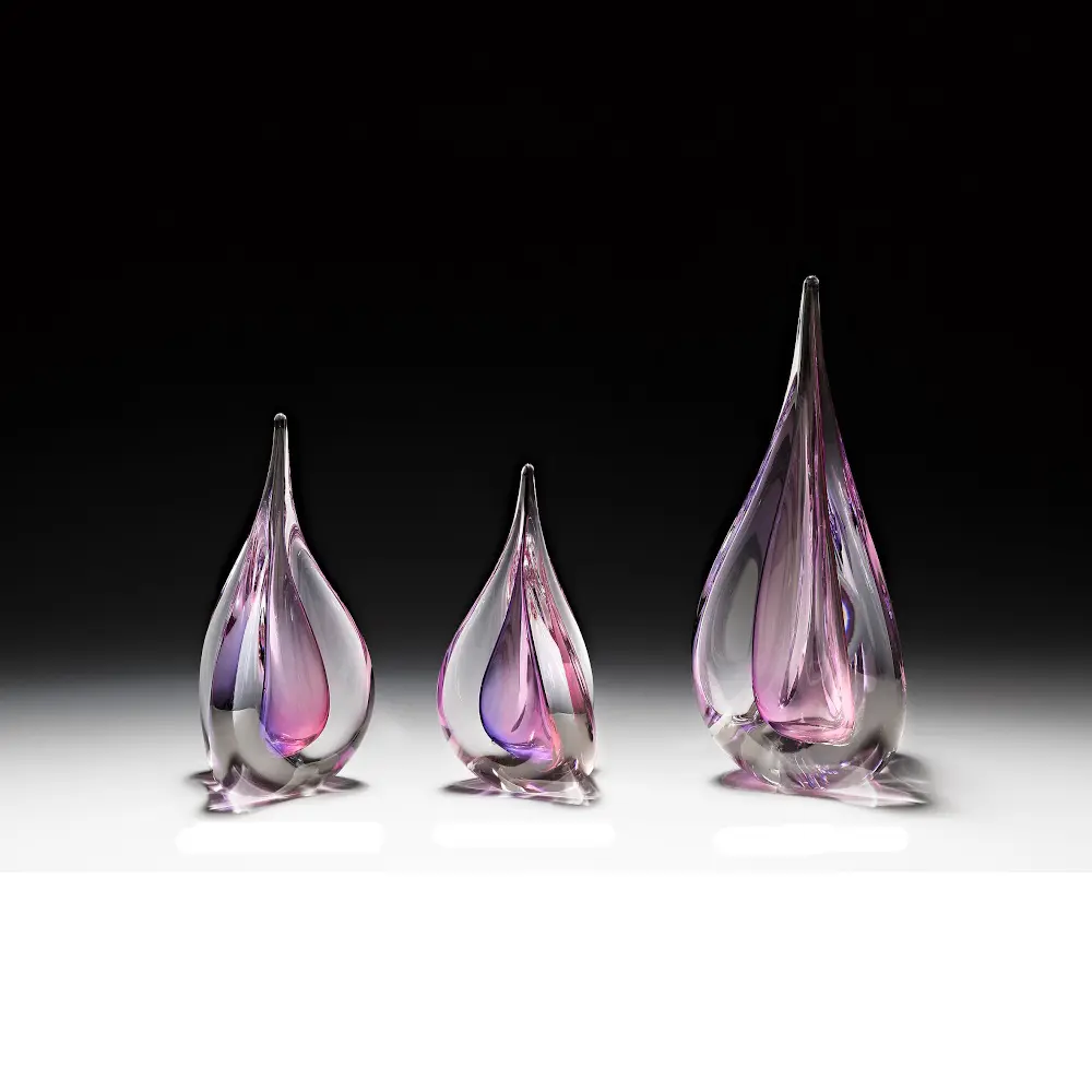 Tear Drop Glass ‘Voluptuous Violet’ by Remigijus Kriukas - Image 2