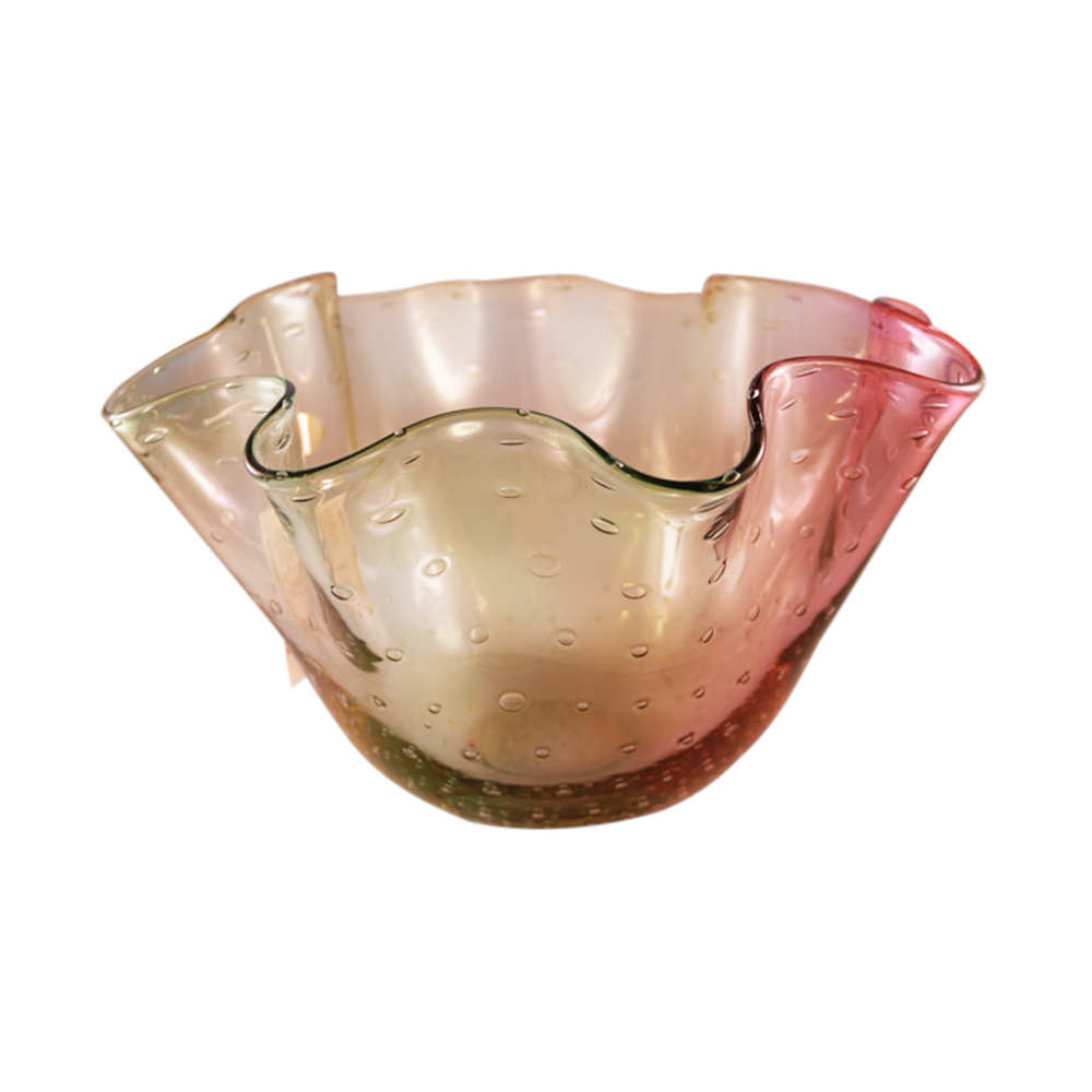 Small glass bowls made by polish glass master adam jablonski