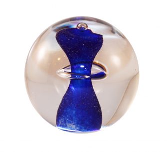 Blue Glass Paperweights
