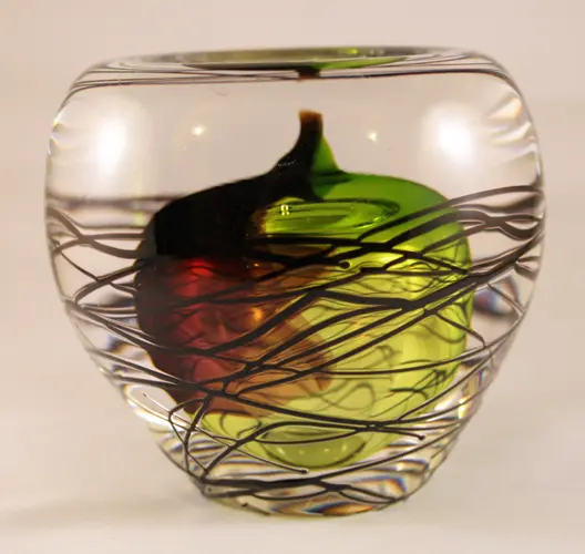 Round Glass Ornament Toffee