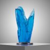 Blue Glass Sculptures Jaroslav Prošek Glass Artist