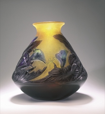 Art Nouveau Glass Galle vase