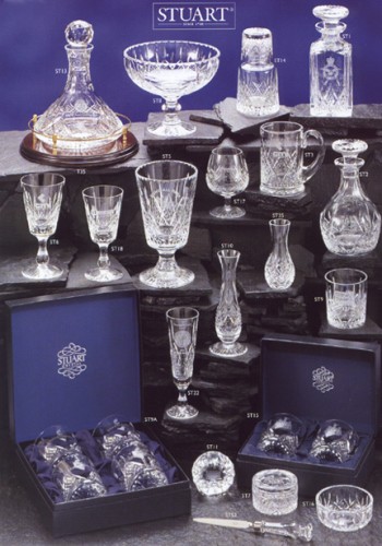 Stuart crystal glass ornaments