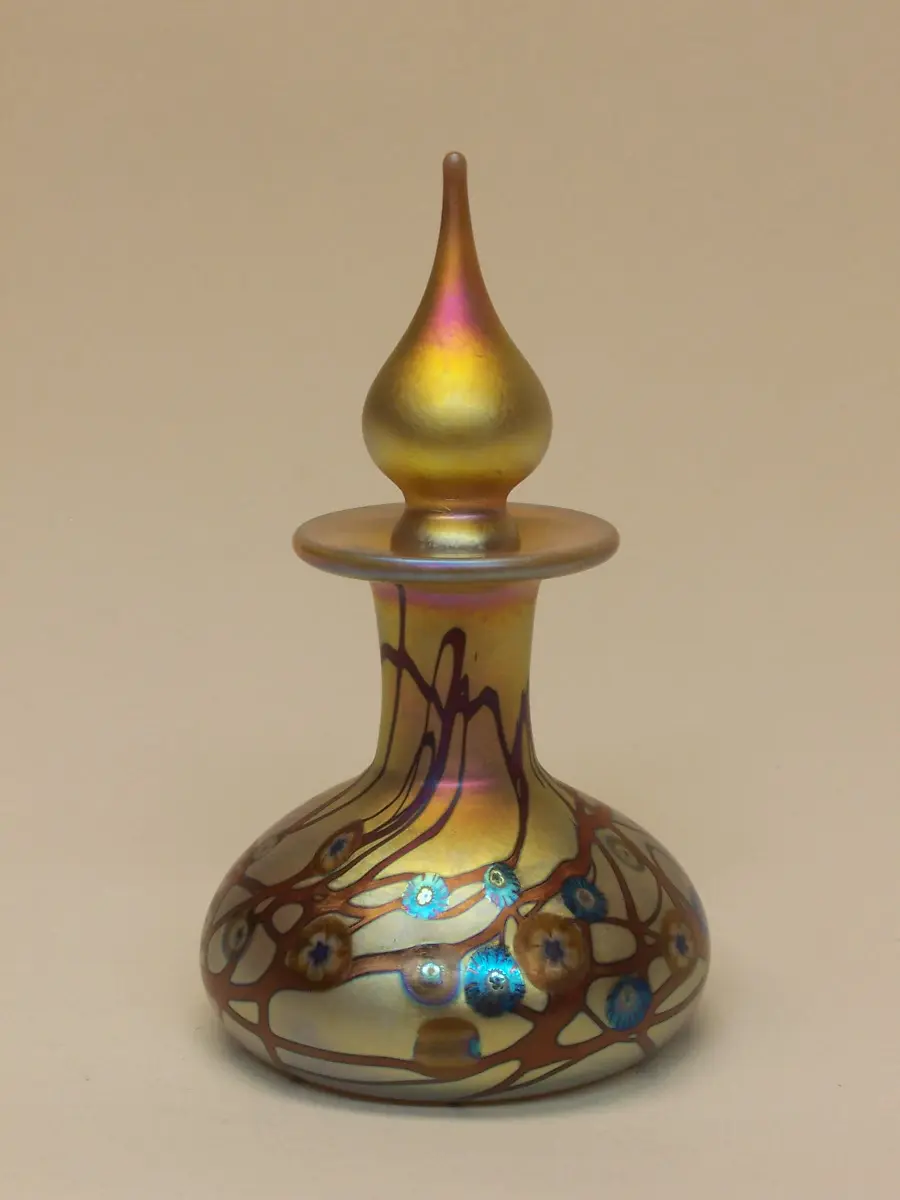 Gold Murrini Genie Glass perfume bottles
