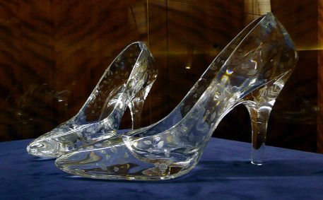 Dartington Glass crystal slippers