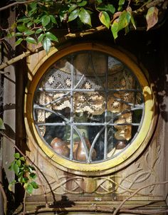 round glass window