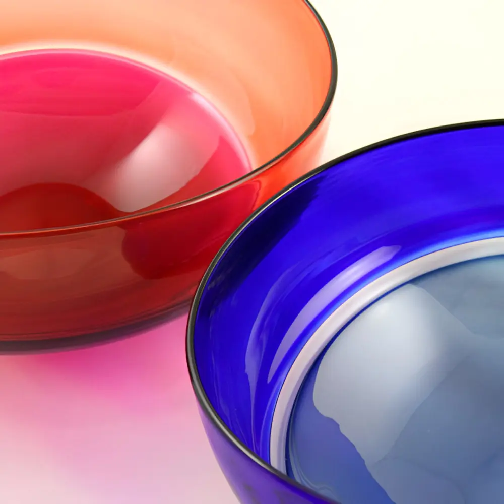 Red Glass Bowl by Stewart Hearn