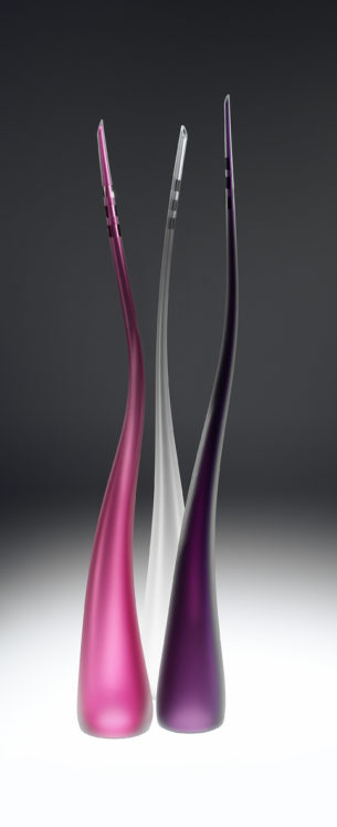 Tall Glass Art Spikes