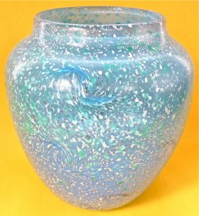 rare Monart handmade art glass vase