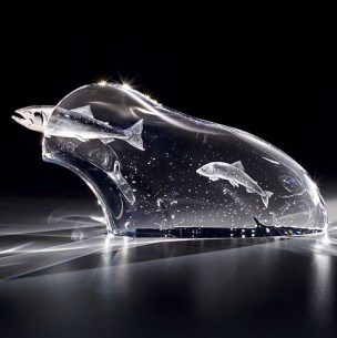 Houston glass art sculpture