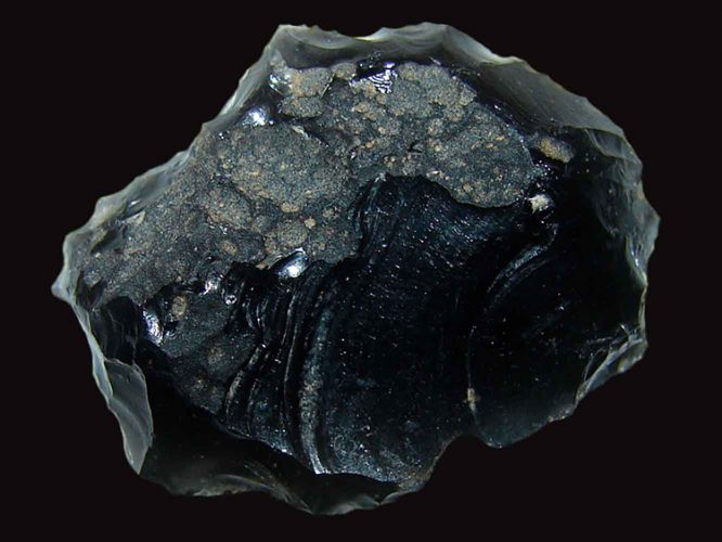 black glass obsidian