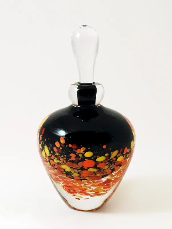 black perfume bottle
