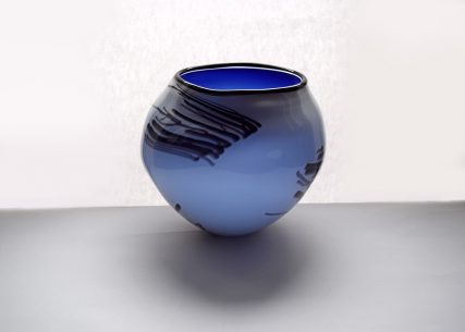 chaos blue glass bowl