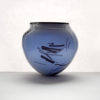blue glass bowl and cobalt inner