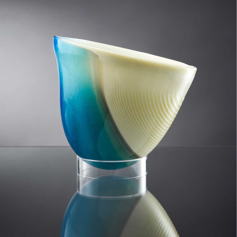 Decorative Glass Bowl Lagoon By Roberta Mason Boha