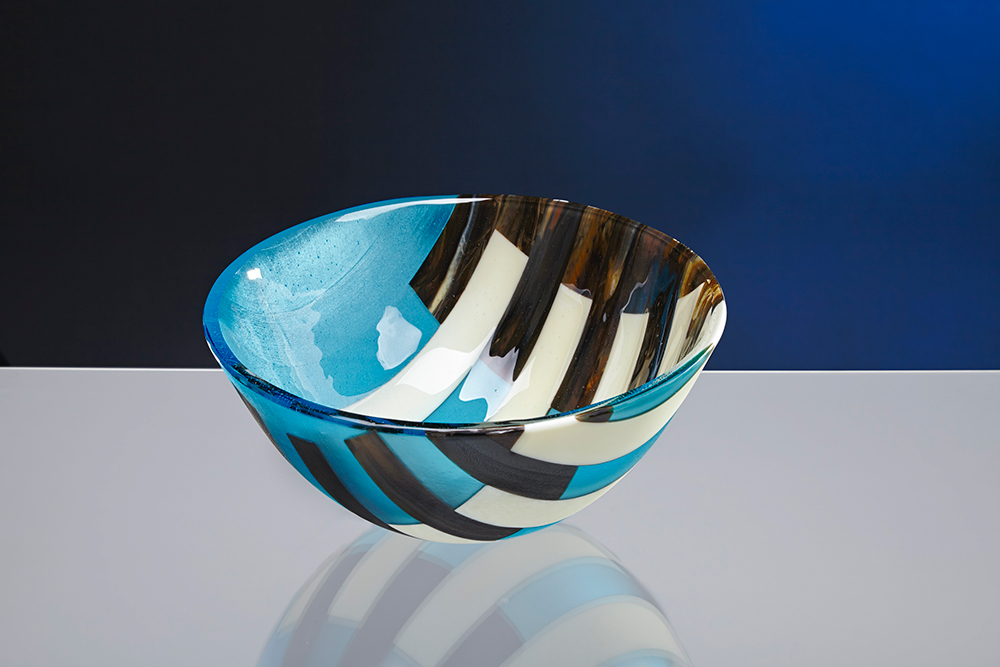 Decorative Bowl Connect Ii By Roberta Mason Boha Glass