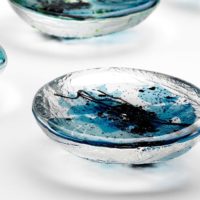 rock pools small glass sculptures isaksson