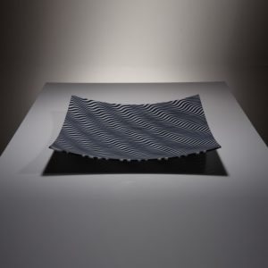 wave opaque black white platter nicholas collins