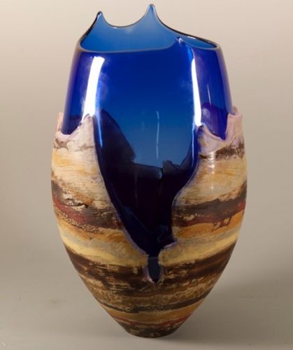 Desert Vista II Swedish art glass