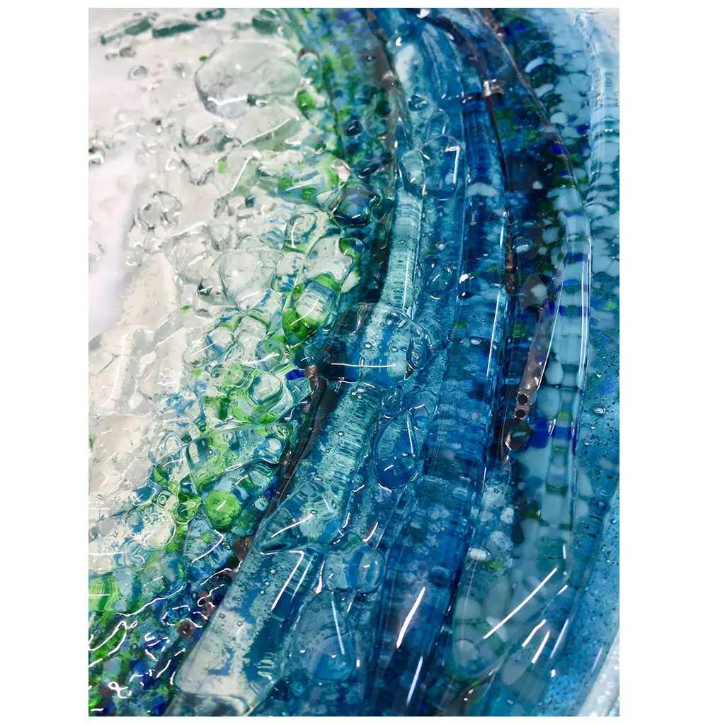 Glass Wave Wall Art ‘Tidal Wave’ by Dreya Bennet - Image 2