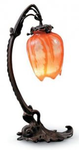 galle glass lamp