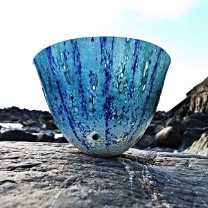 art glass vessel 'Caspian'