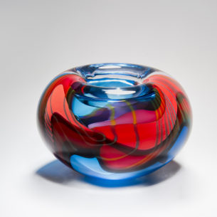 Handmade Glass Bowl by Peter Layton Glass