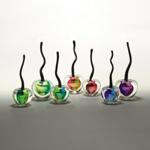 Small Glass Art ‘Cherry’ By Remigijus Kriukas