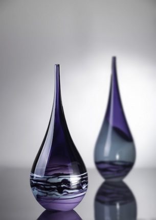 Vessel Glass Ornament By Hayley Gammon Purple