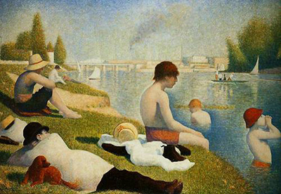 Georges Seurat Bathers at Asnieres 1884
