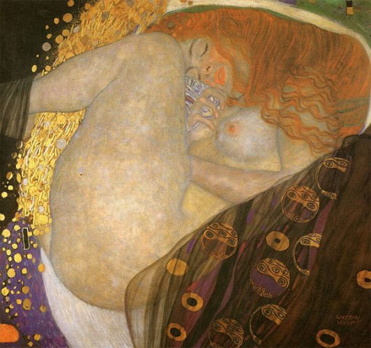 Gustav Klimt Art Danae 1907