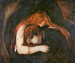 Edvard Munch art vampire