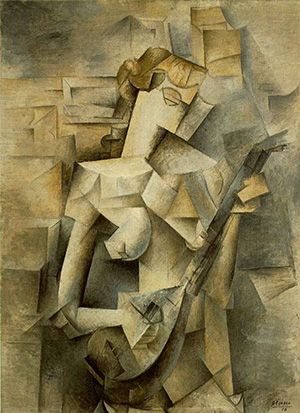 Pablo Picasso Art Girl with a mandolin