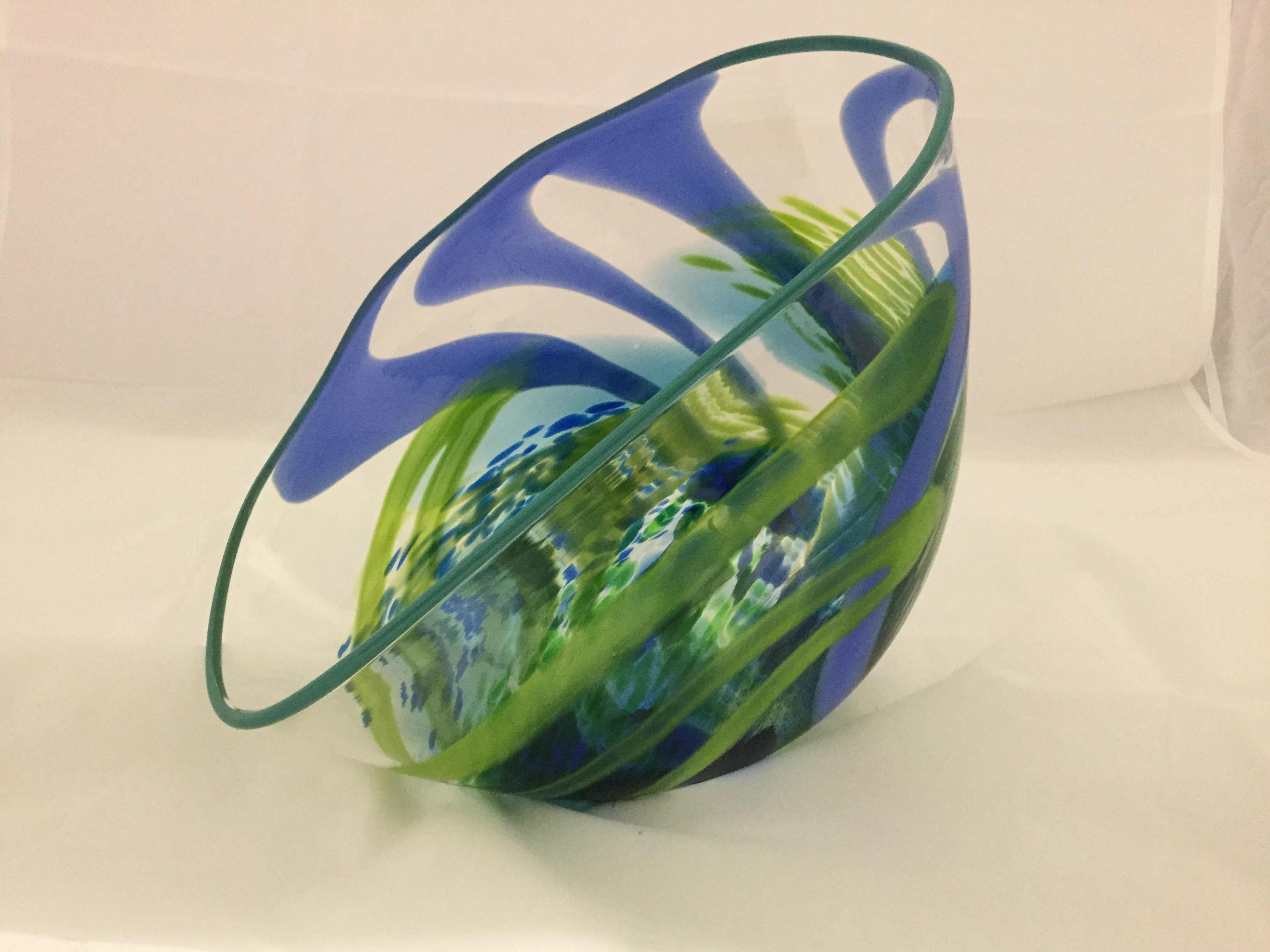 Decorative Glass Bowls | 'Sea' by Jane Charles | on Boha Glass