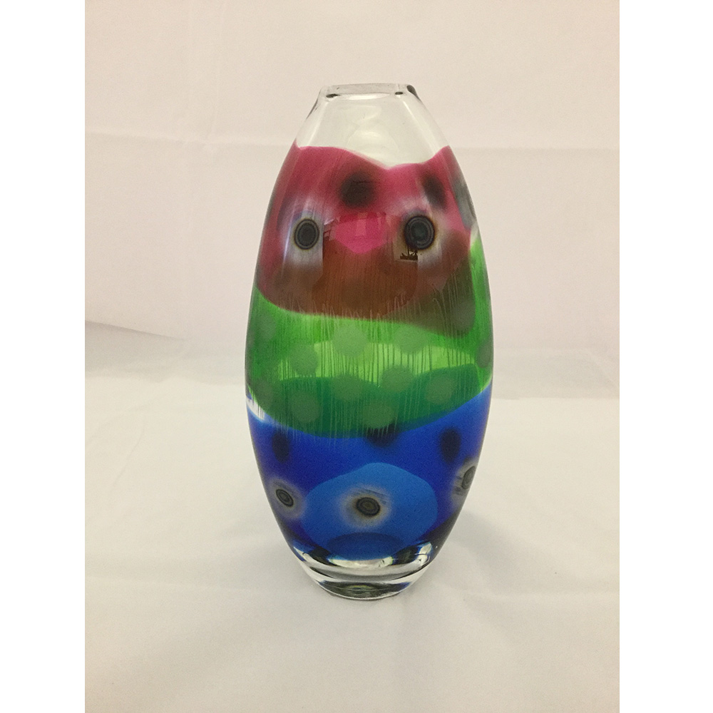 Colourful Vase by Jane Charles Glass