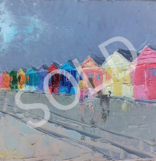Painting For Sale Southwold Beach Huts