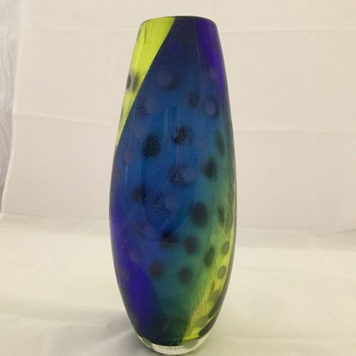 Two tone vase | Amazing Glass art by Jane Charles | Boha Glass