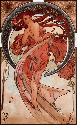 Alphonse Mucha Art 1898 Dance