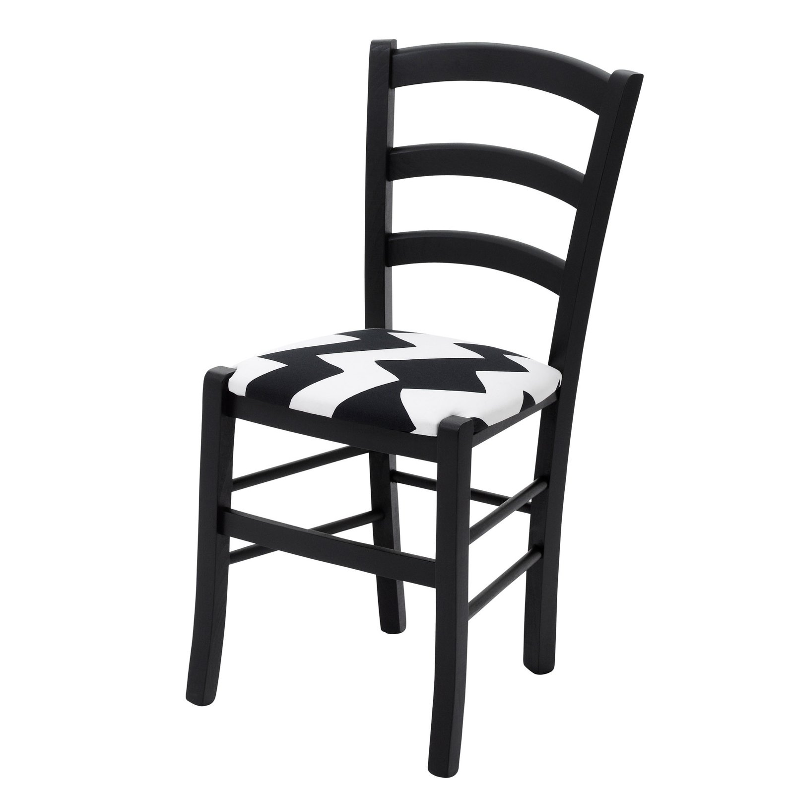 Black Kitchen Chair Daisy By Cheeky Chairs With Tizzy Peaks Fabric