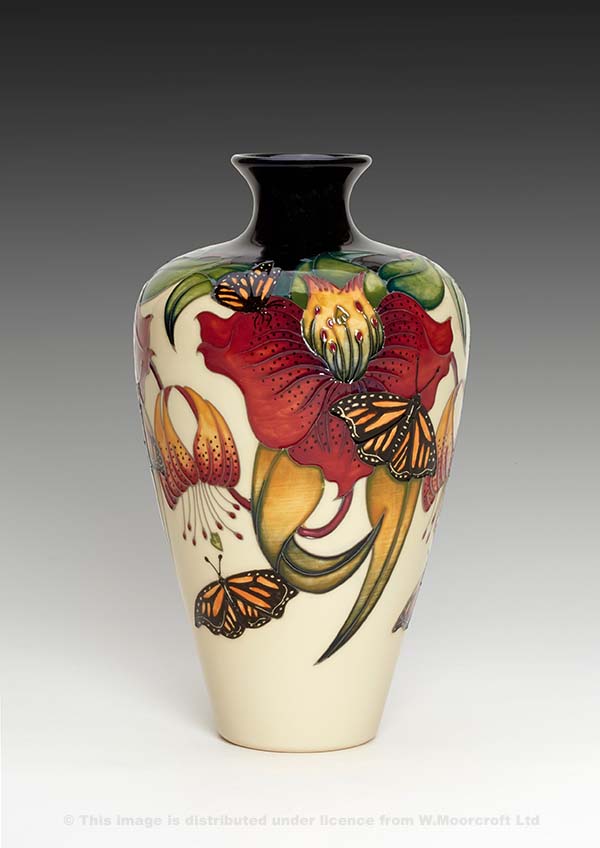 ceramic vase anna lily monarch by nicola slaney boha glass