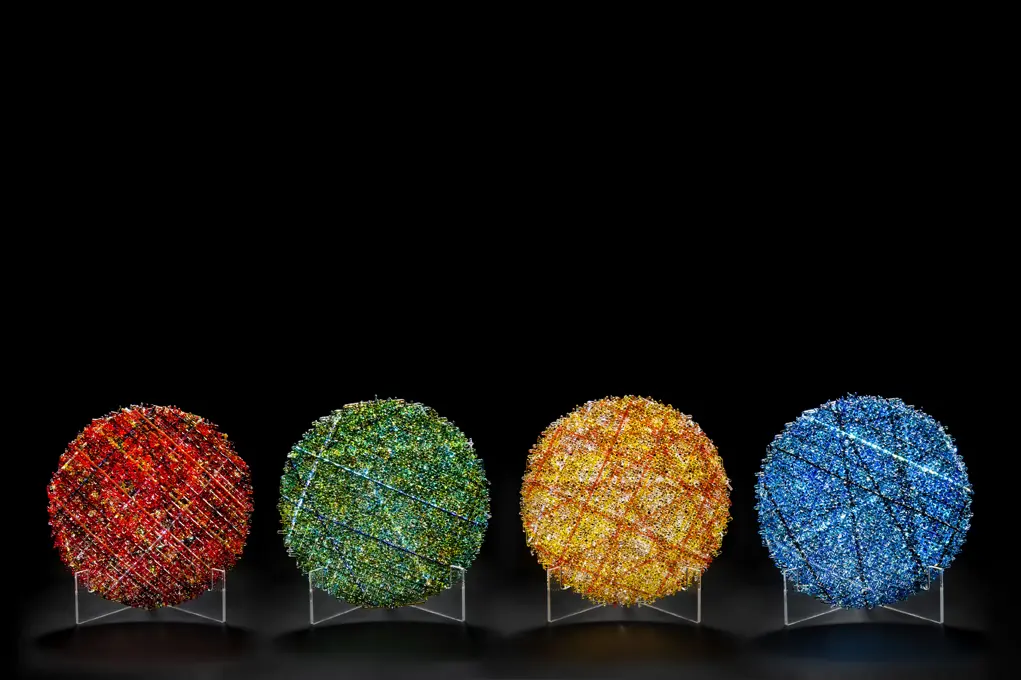 Dichroic Fused Glass Art