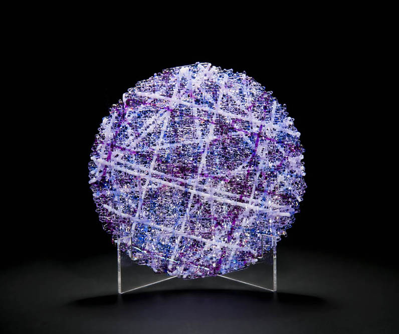 Dichroic Fused Glass Purple