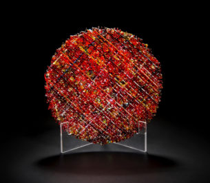 Dichroic Fused Glass Red