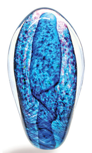 Decorative Glass Paperweights Light Blue