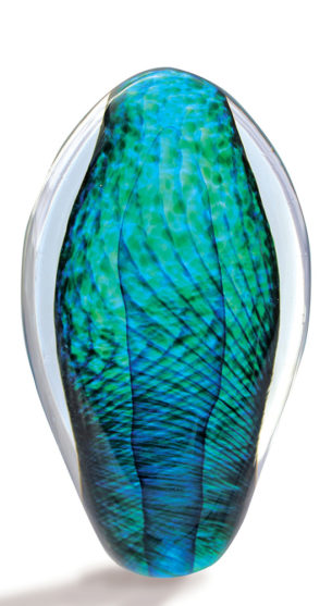 Decorative Glass Paperweights Aqua