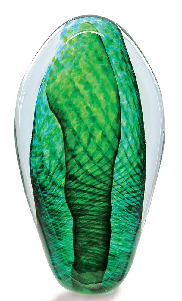 Decorative Glass Paperweights Green