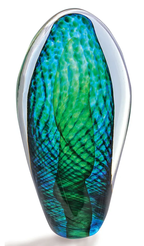 Decorative Glass Paperweights Olive