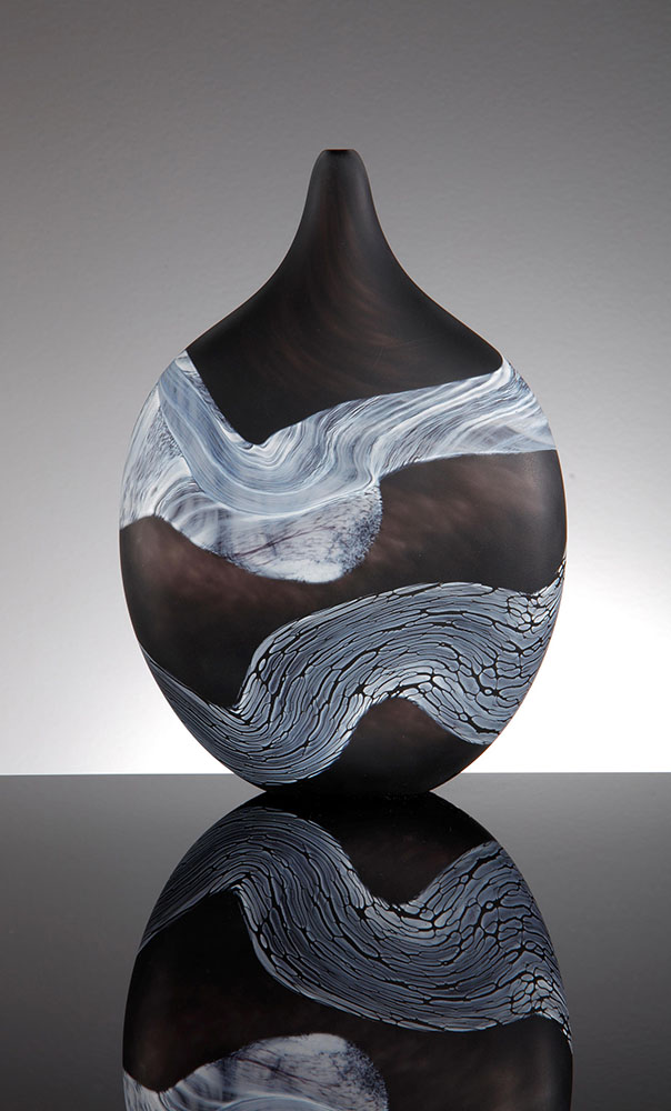 Decorative Vase Monochrome Made By Thomas Petit Boha Glass