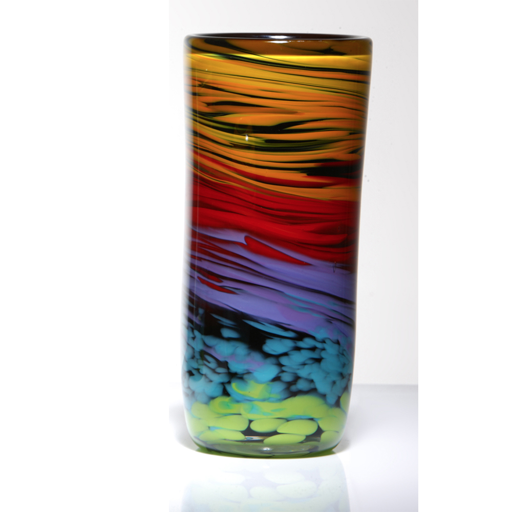 Artistic Vases Black Rainbow Spiral Vases By Nicola Steel